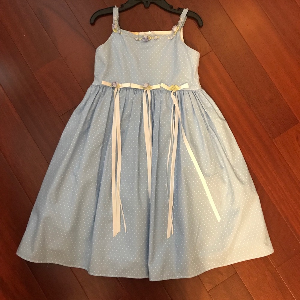 Polka dot girls dress